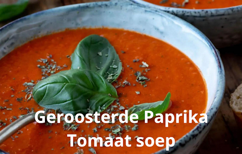 geroosterde paprika tomaten soep